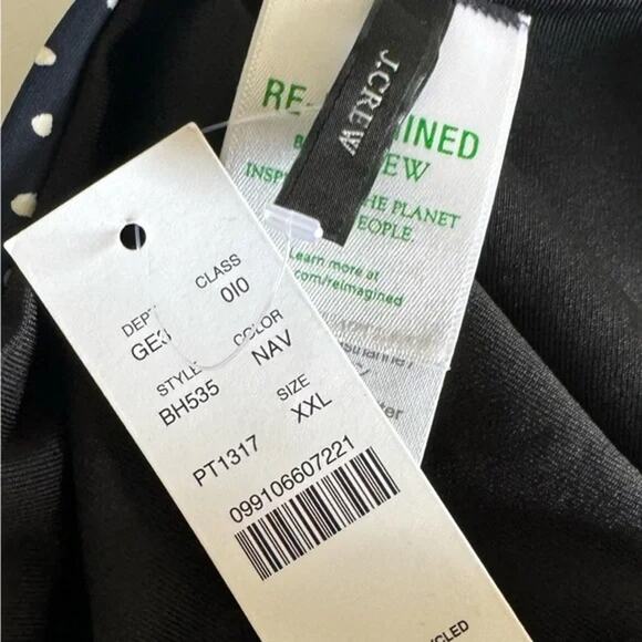 NWT J. Crew Christie Hipster Tiny Dot Bikini Swim Bottom XXL Navy Blue #3103 - Picture 6 of 15